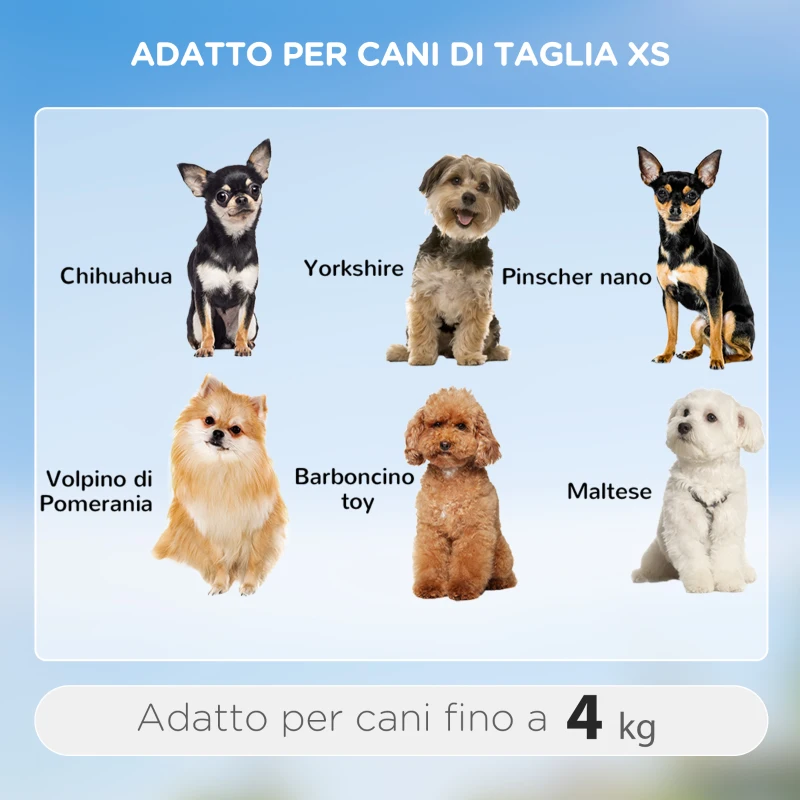 PawHut Trasportino Zaino 2 in 1 per Cani e Gatti con Tasche Laterali, Maniglia Telescopica e Ruote, 42x25x55cm, Verde