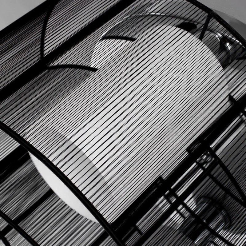 HOMCOM Modern Chandelier, Semi-Flush Mount Ceiling Light with 2 Light, E27 Bulb Base for Hallway, Dining Room, Living Room, White and Black