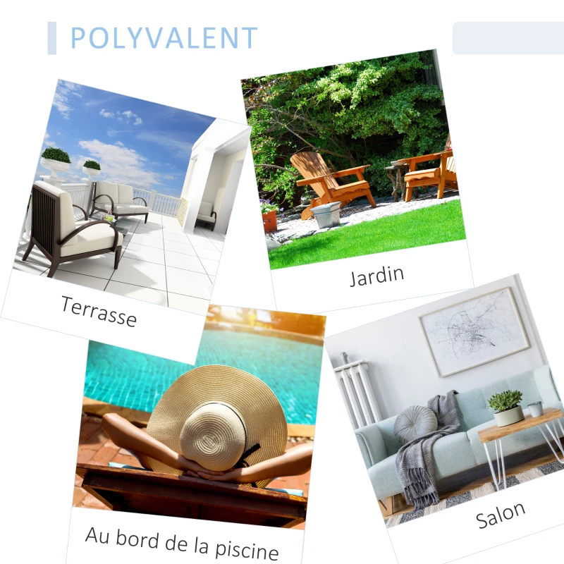 Outsunny Fauteuil à bascule rocking chair avec coussin d'assise déhoussable 66L x 88l x 98H cm résine tressée imitation rotin chocolat