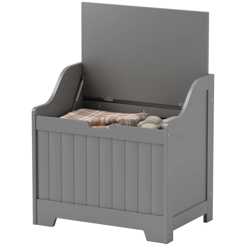 HOMCOM 61L Home Storage Chest - Grey