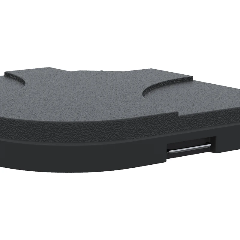 Outsunny 4 Pieces Parasol Base Stand Weights for Banana Hanging Cantilever Umbrella, Water and Sand Filled, Up to 72kg, Black