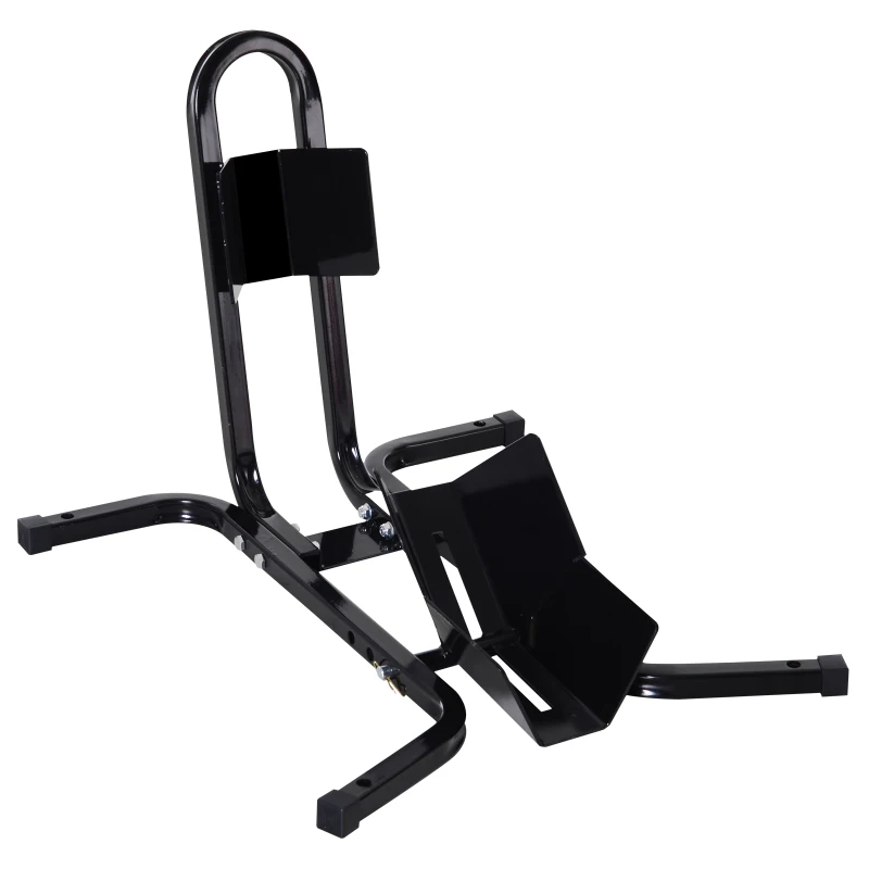 HOMCOM Metal Motorcycle Motorbike Wheel Chock Locking Stand System 17", 19", 21"/43, 48, 51 cm Front Wheels Steel Adjustable Fixing Tyre Holder Support