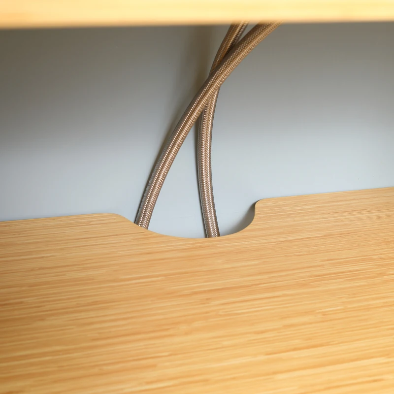 kleankin Mobile Bagno sotto Lavabo in Truciolato con Ripiani Regolabili e Lavello Curvo, 60x41.5x88 cm