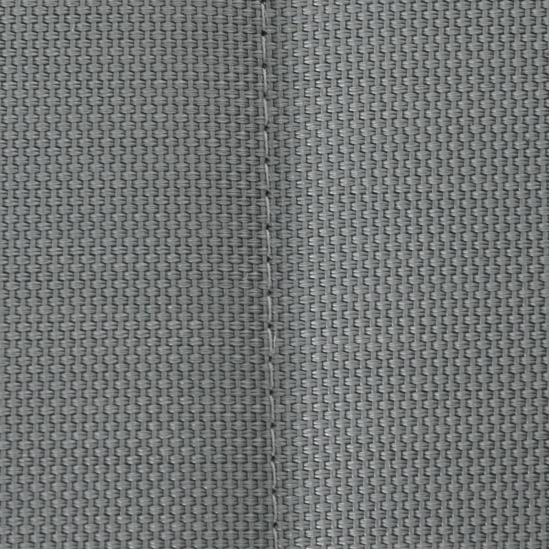 Outsunny Salon de jardin ensemble table et chaises 5 pièces avec 1 table à manger extensible 4 chaises dossier haut gris foncé