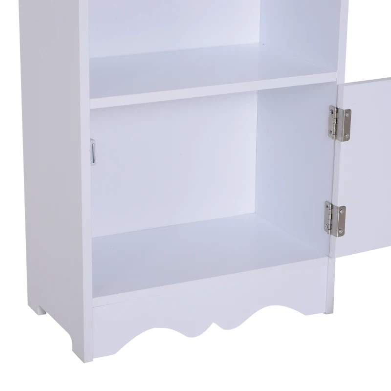 HOMCOM Meuble bas de salle de bain moderne 40L x 23l x 80H cm blanc