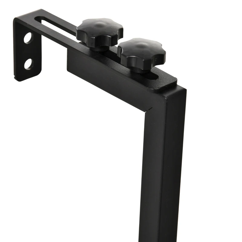 PawHut Mensola per Gatti da Parete in Acciaio con Tessuto Traspirante, 42.5x54x34cm Nero