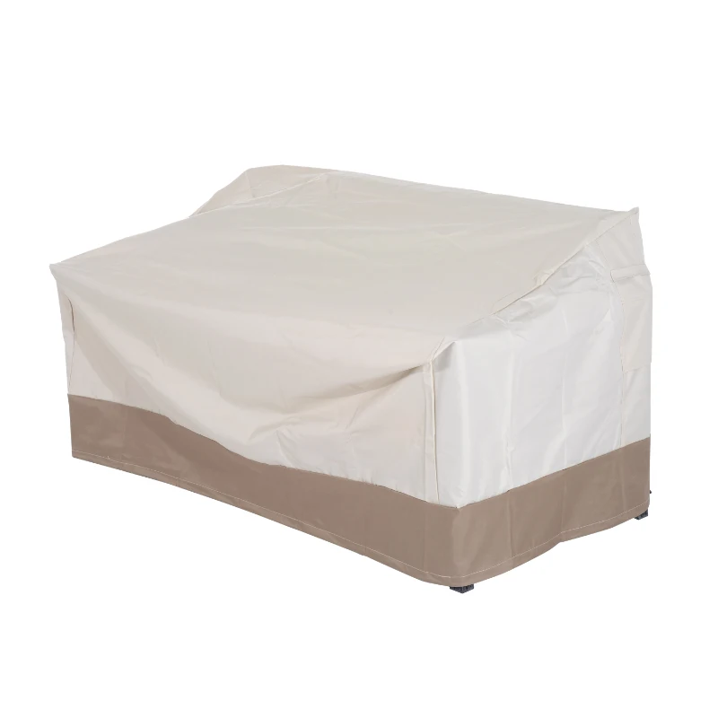 Outsunny Funda Protectora para Banco 2-3 Plaza Cubierta de Muebles Impermeable Exterior Jardín Protección contra Lluvia y Sol 152x87x59/79cm 600D Tela Oxford