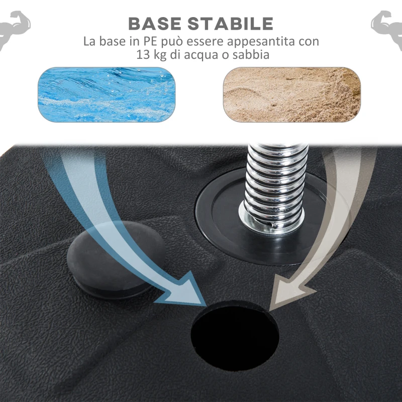 HOMCOM Punching Ball da Terra ad Altezza Regolabile con Guantoni da Boxe e Base Riempibile, 43x43x126-144 cm, Rosso