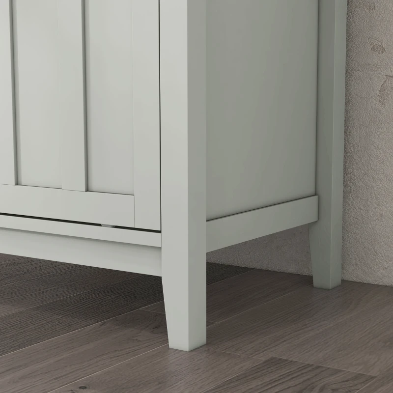 HOMCOM Meuble buffet avec range bouteille, porte coulissante, 2 rangées porte-verre et niche ouverte 80L x 40l x 82H cm