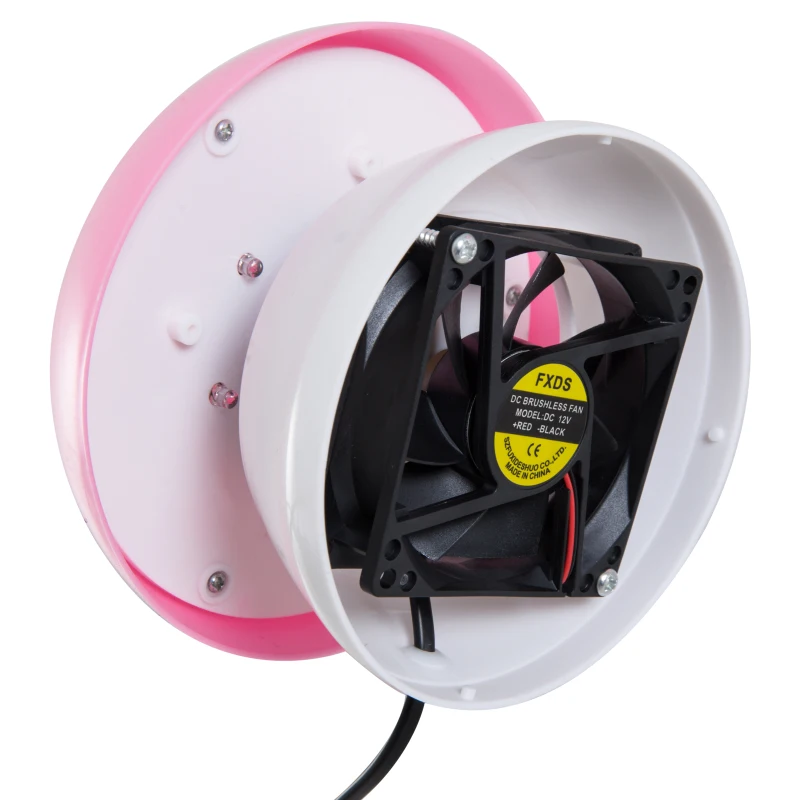 Destructeur d'insectes 3 W design champignon rose blanc