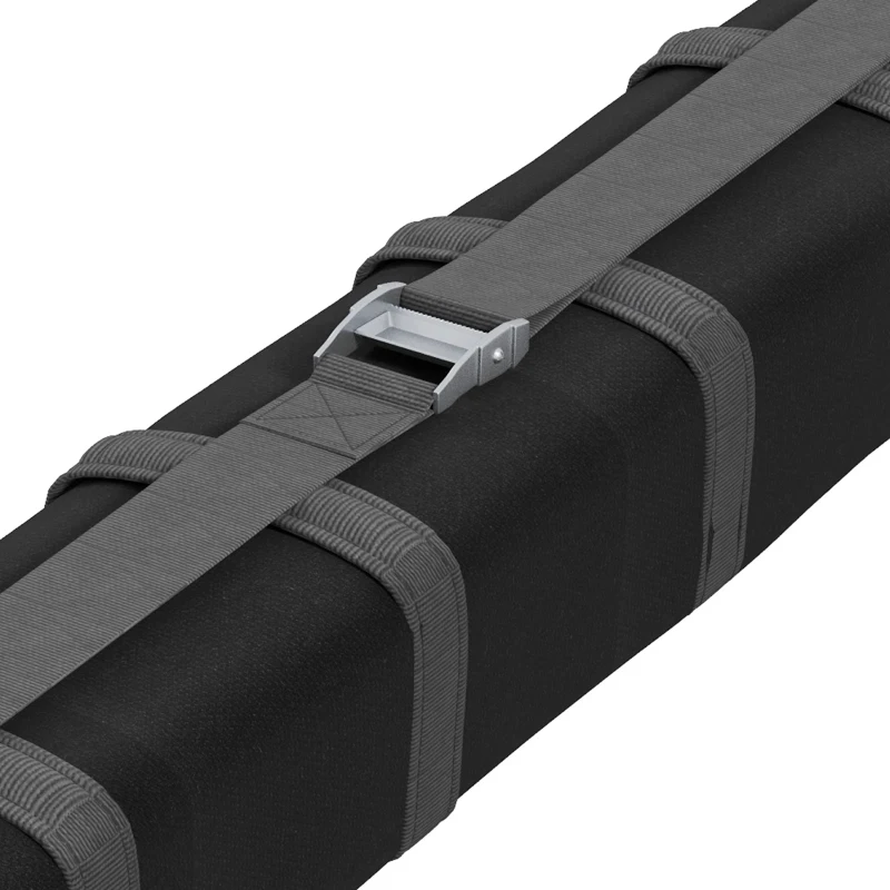 HOMCOM Barras de Transversales de Techo de Coche Baca Portaequipajes para Coche de 2 Piezas Carga máx.75 kg 85x10x8 cm Negro