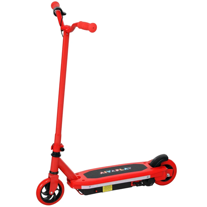 AIYAPLAY Electric Scooter for Kids 6-14 Years, with Colourful Lights, Red