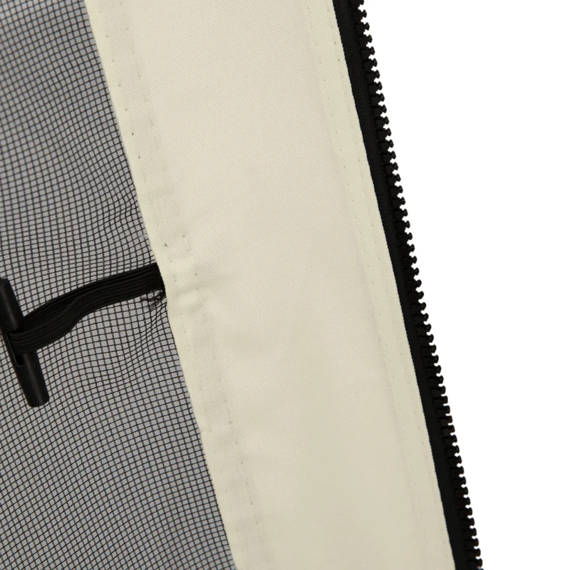 Outsunny Moustiquaires pour tonnelle barnum pavillon de jardin 3 x 3 m - lot de 4 moustiquaires zippées + crochets d'attaches - polyester nylon