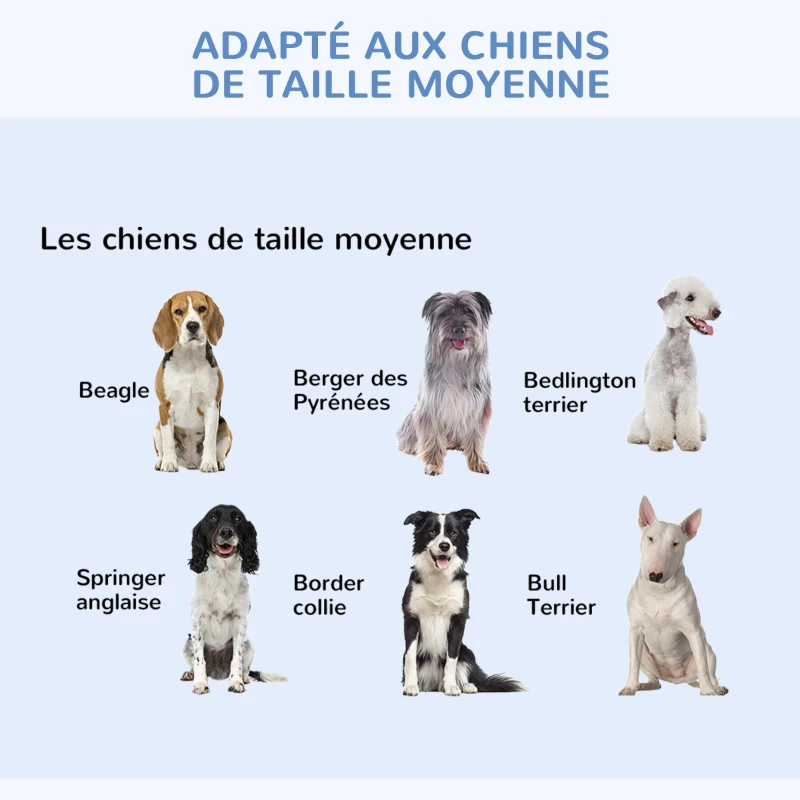 PawHut Cage caisse de transport pliante pour chien en métal noir 92 x 57 x 62,5 cm