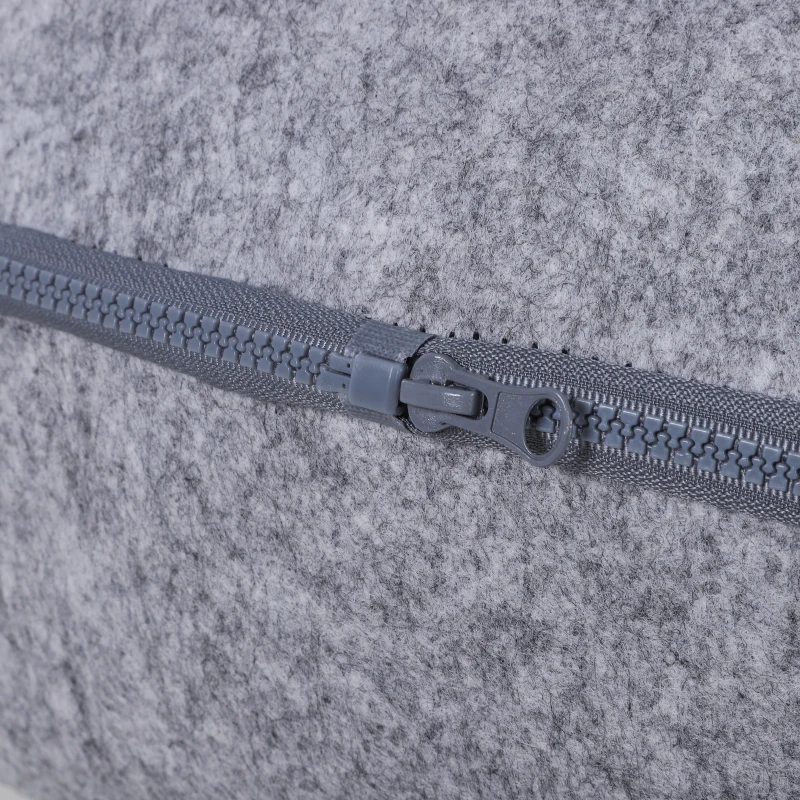 PawHut Coussin chauffant chat panier chat grand confort dim. 47L x 38l x 24H cm température max. 40°C polyester gris