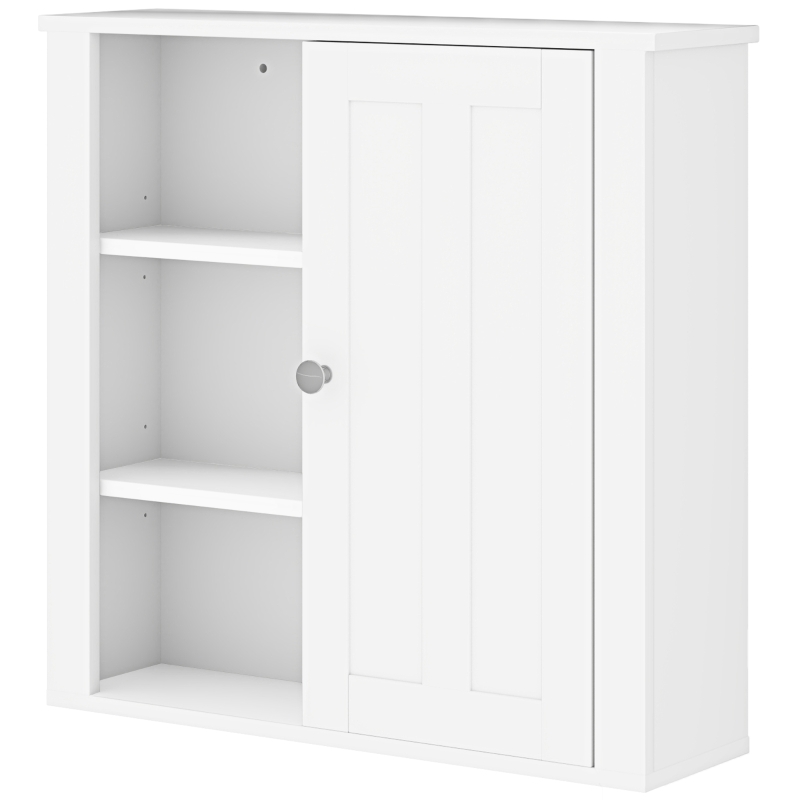 HOMCOM Clean and Simple Bathroom Storage Cabinet - White