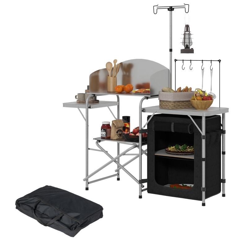 Support De Sac Poubelle Portable En Acier Inoxydable - Cadre Pliable En Fil De Fer - Étagère Pliable Pour Camping, Barbecue, Pique-nique, Cuisine