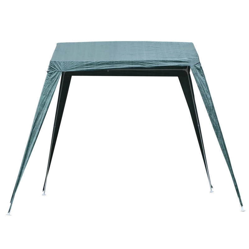 Outsunny Carpa Desmontable Carpa Pabellón de Jardín de Tubo de Acero Carpa Plegable para Camping 330x240x215 cm Pérgola de Color Verde