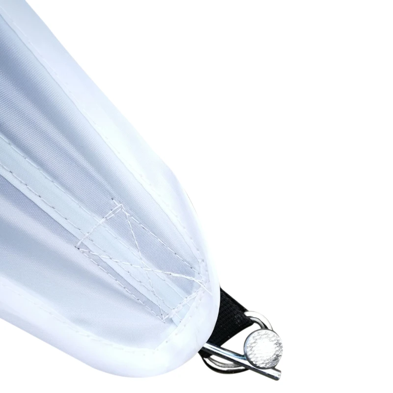 Outsunny Tenda da Sole Avvolgibile da Esterno Impermeabile in Poliestere, 10 x 10 x 4m, Bianco