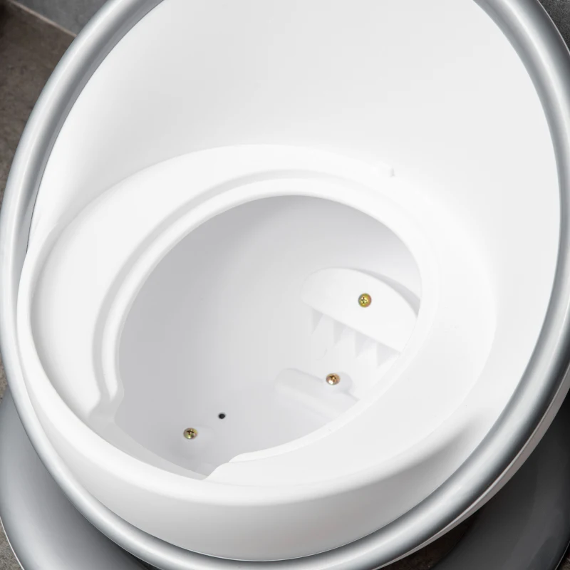 HOMCOM Kids Toilet Training Potty, with Removable Pot, Splash Guard and Brush - White