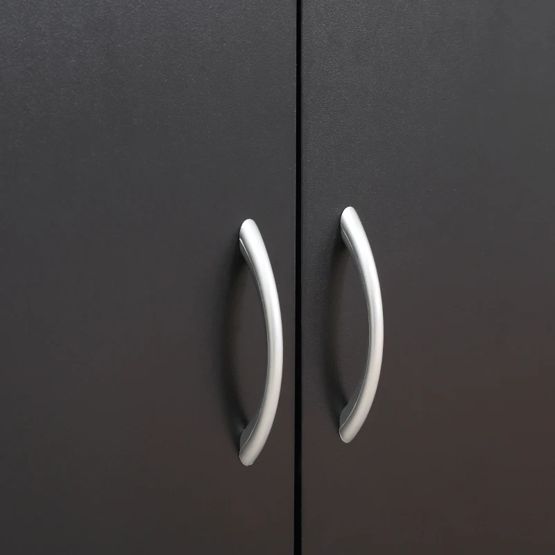 Vinsetto Armario para Impresora con Ruedas Cajón 2 Puertas y Estante para Salón Oficina Estudio 60x39x80 cm Negro