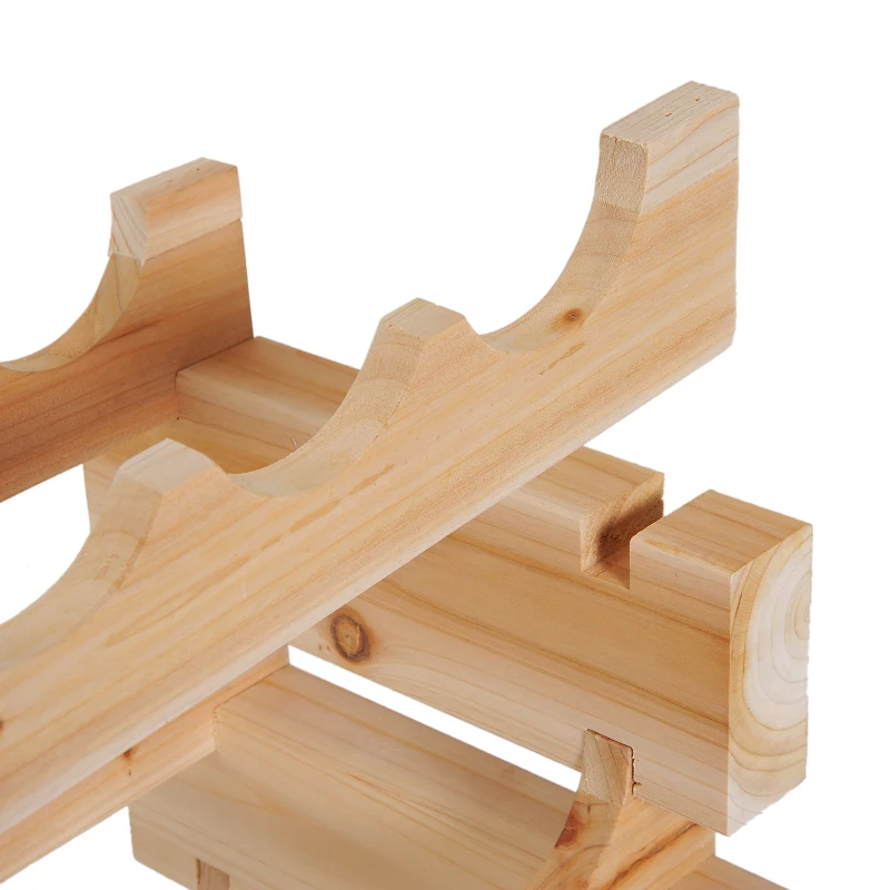 HOMCOM Étagère à bouteilles casier à vin range bouteilles horizontal 6 niveaux 72 bouteilles max. dim. 114L x 28l x 85H cm bois de pin massif