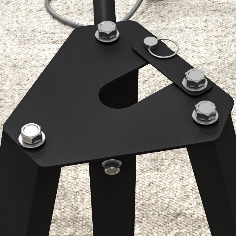 SPORTNOW Support de poids pour plaques, barres et haltères -  rack de rangement pour plaques de poids capacité max. 300 kg