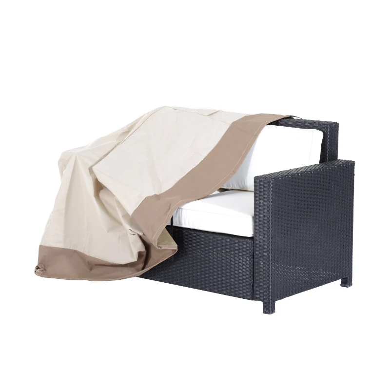 Outsunny Funda Protectora para Banco 2-3 Plaza Cubierta de Muebles Impermeable Exterior Jardín Protección contra Lluvia y Sol 152x87x59/79cm 600D Tela Oxford