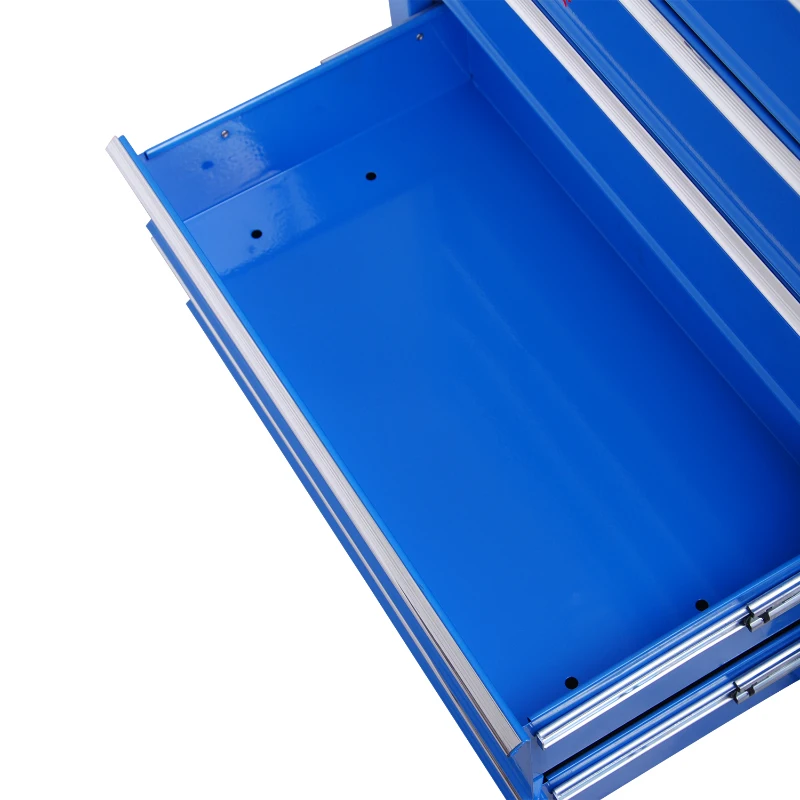 Homcom Caisse à Outils avec Chariot en Acier Bleu 68 x 39 x 71 cm