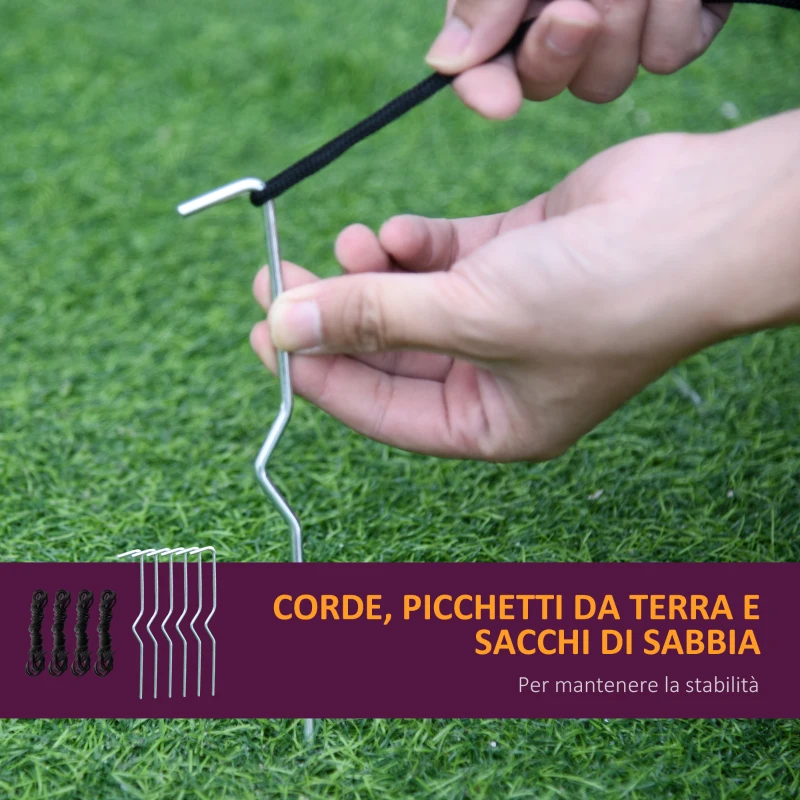 HOMCOM Addobbo Halloween Gonfiabile con Streghe e Calderone, 3 Luci LED Interne e Gonfiatore Integrato, 170x60x180cm