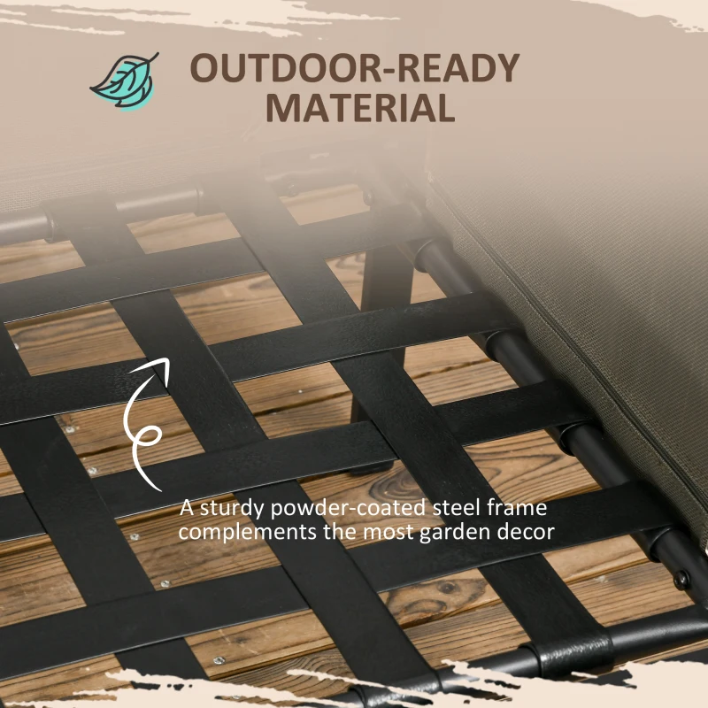 Outsunny 5 Seater Garden Corner Sofa Set, 4 Pieces Metal Garden Furniture Set with Loveseats, Glass Top Coffee Table, Breathable Mesh Pocket, Outdoor Conversation Furniture with Cushions, Light Grey