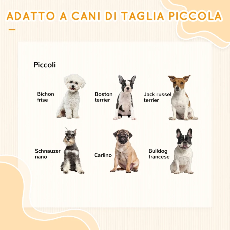 PawHut Scaletta per Cani a 3 Gradini con Vano Contenitore, Pieghevole e Lavabile, 40x54x48 cm, Bianco