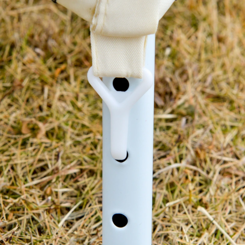 Outsunny Tonnelle barnum style colonial dim. 3L x 3l x 2,45H m 4 moustiquaires 2 zippées beige noir