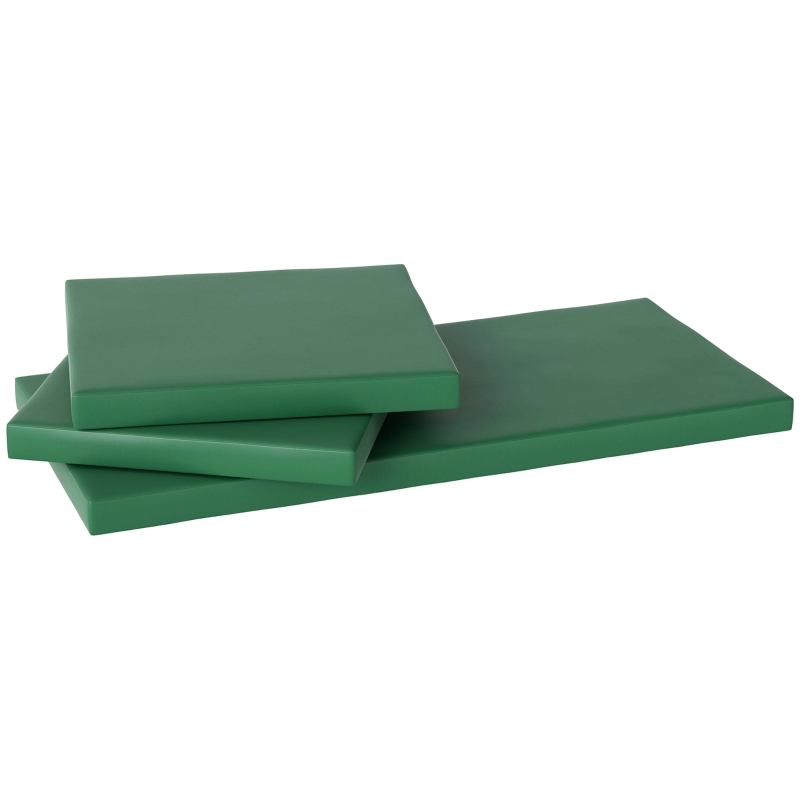 Outsunny Outdoor Seat Cushion Pads for Rattan Furniture, 3 PCs Garden Furniture Cushions, Green