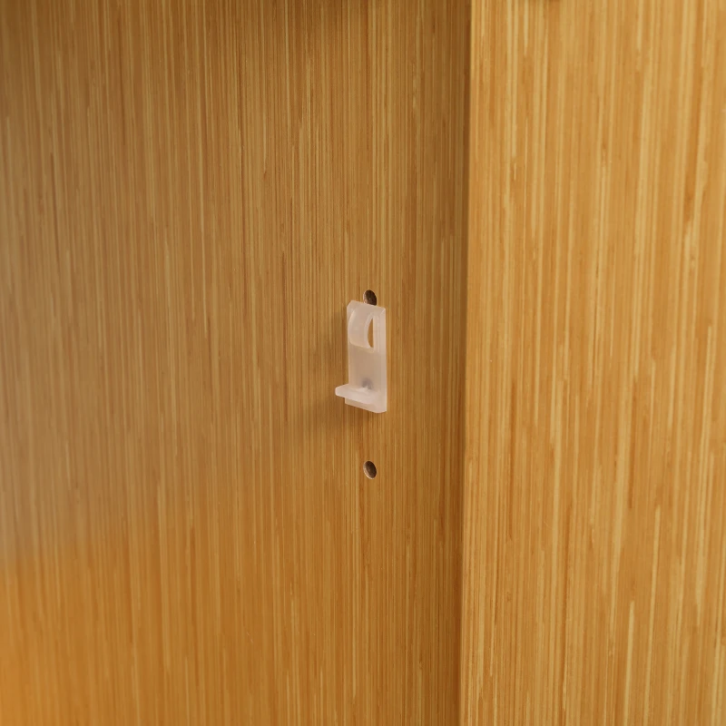 kleankin Mobile Bagno sotto Lavabo in Truciolato con Ripiani Regolabili e Lavello Curvo, 60x41.5x88 cm