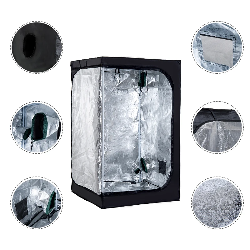 Outsunny Chambre de Culture Hydroponique 1,2 x 1,2 x 2 m