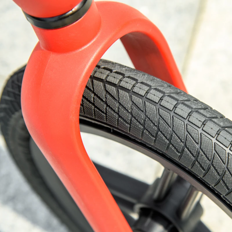 AIYAPLAY 12" Balance Bike, Lightweight No-Pedal Training Bike for Children with Adjustable Seat, Rubber Wheels - Red