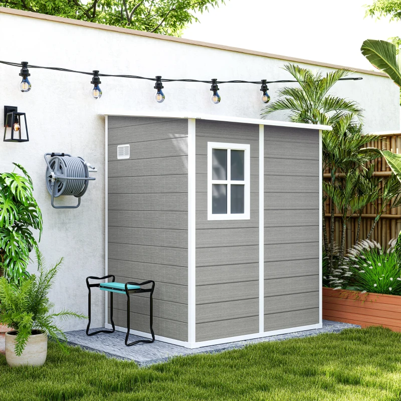 Outsunny Enrouleur de tuyau dévidoir avec poignée d'enroulement, mural ou sur pied, capacité de stockage de 40 m