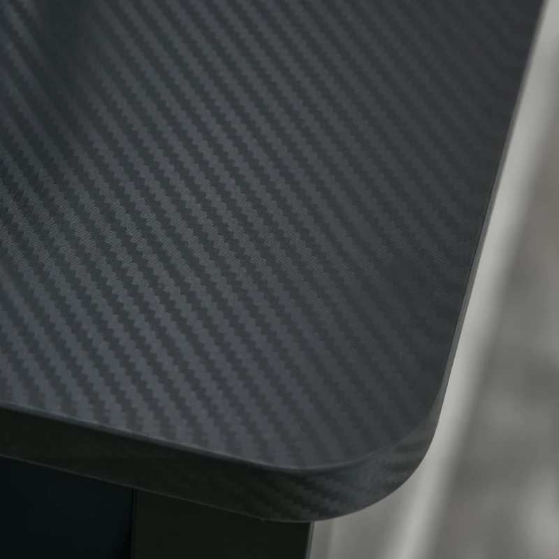 HOMCOM L-Shaped Gaming Desk, Computer Corner Desk, Home Office Workstation with Cable Management, 145 x 81 x 76cm, Black, Right