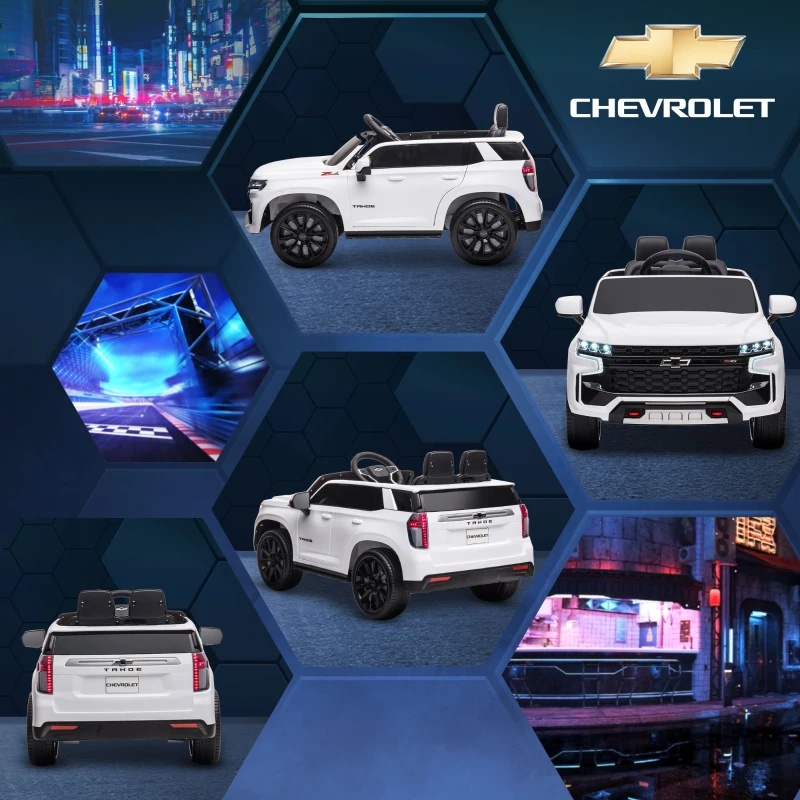 HOMCOM Voiture véhicule électrique enfant 12 V - télécommande parentale fournie - V. Max. 3 Km/h - effets sonores, lumineux blanc