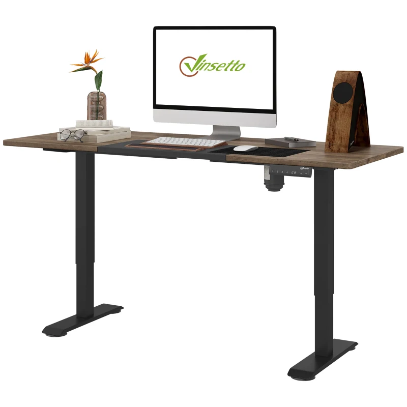 Vinsetto 72-116cm Adjustable Electric Standing Desk, with LED Display - Black