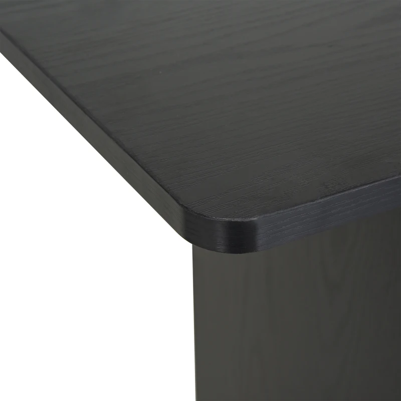 HOMCOM Bureau Informatique à roulettes avec Support Clavier dim. 80L x 50l x 76H cm MDF Noir