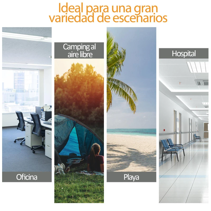 Outsunny Cama de Acampada Plegable con Marco Metálico Carga 136 kg para Playa Senderismo 193x64x40 cm Negro