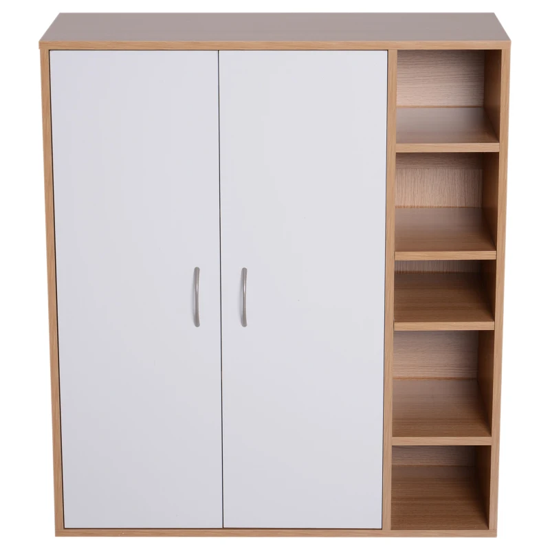 Armoire à chaussures design contemporain bicolore