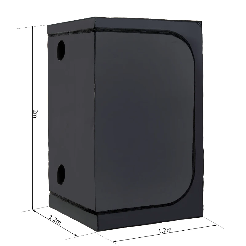 Outsunny Chambre de Culture Hydroponique 1,2 x 1,2 x 2 m
