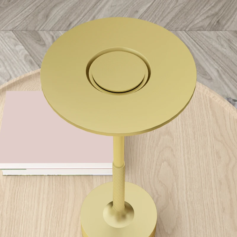 HOMCOM Cordless Table Lamp, Touch LED Desk Lamp with 4000mAh Rechargeable Battery, 3 Colour, for Bedroom Living Room, Gold Tone