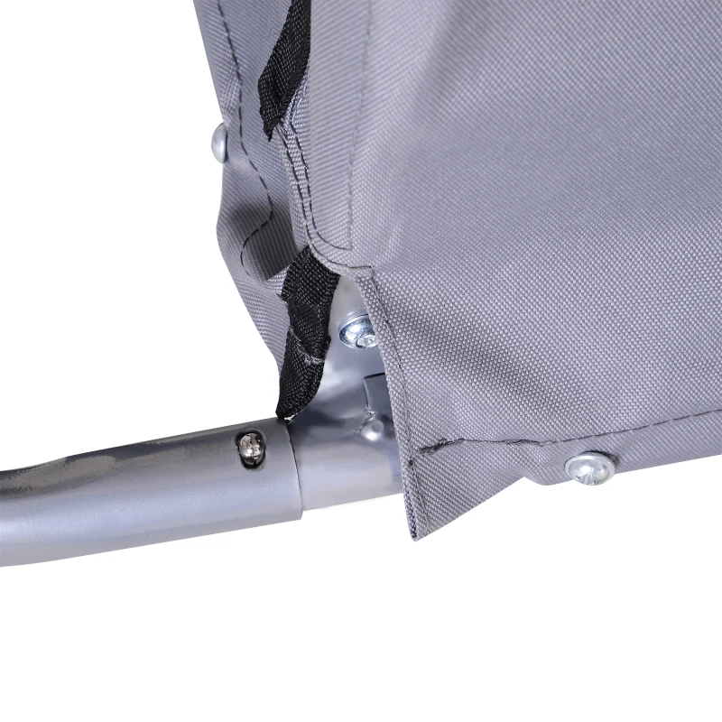 HOMCOM Carrello per Bici Rimorchio per Bicicletta in Acciaio, 140 × 88 × 60cm