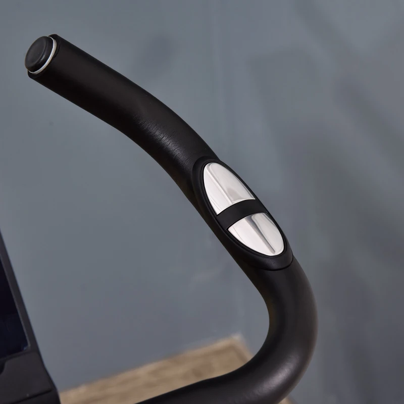 HOMCOM Bicicleta Estática Plegable con 8 Niveles de Resistencia Magnética Ajustable Bicicleta de Ejercicio Fitness con Pantalla LCD Pulsómetro y Sillín Regulable 86x47x112 cm Naranja