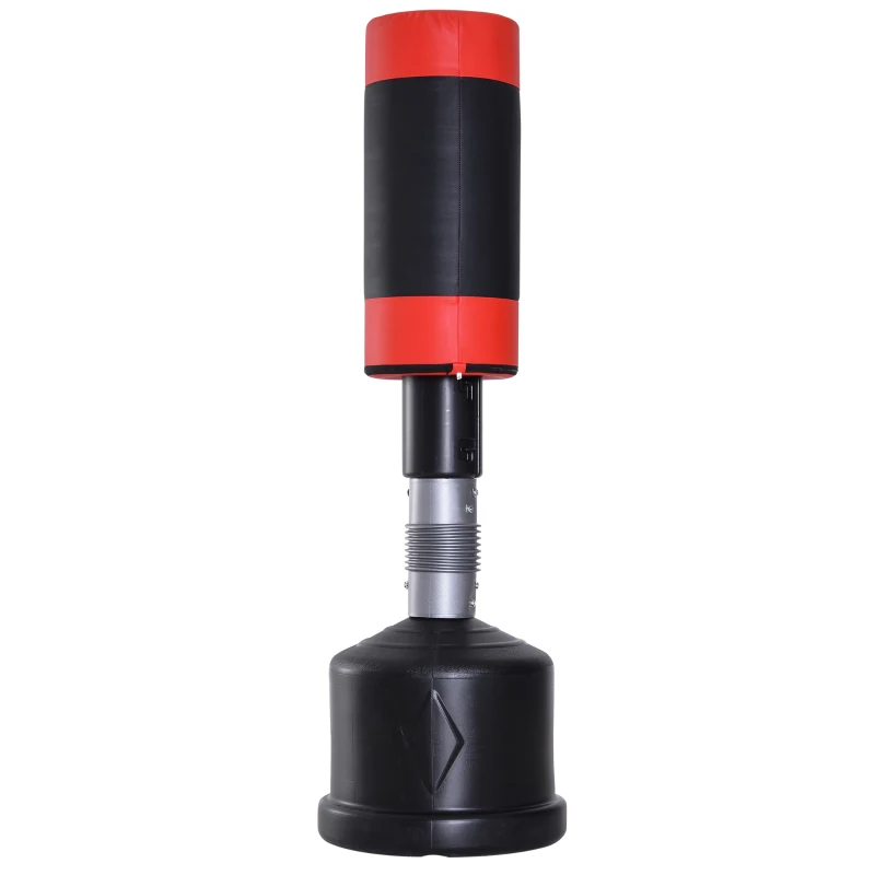 HOMCOM Sacco Boxe da Terra Professionale per Adulti Riempibile con Acqua Sabbia Altezza 158-186cm