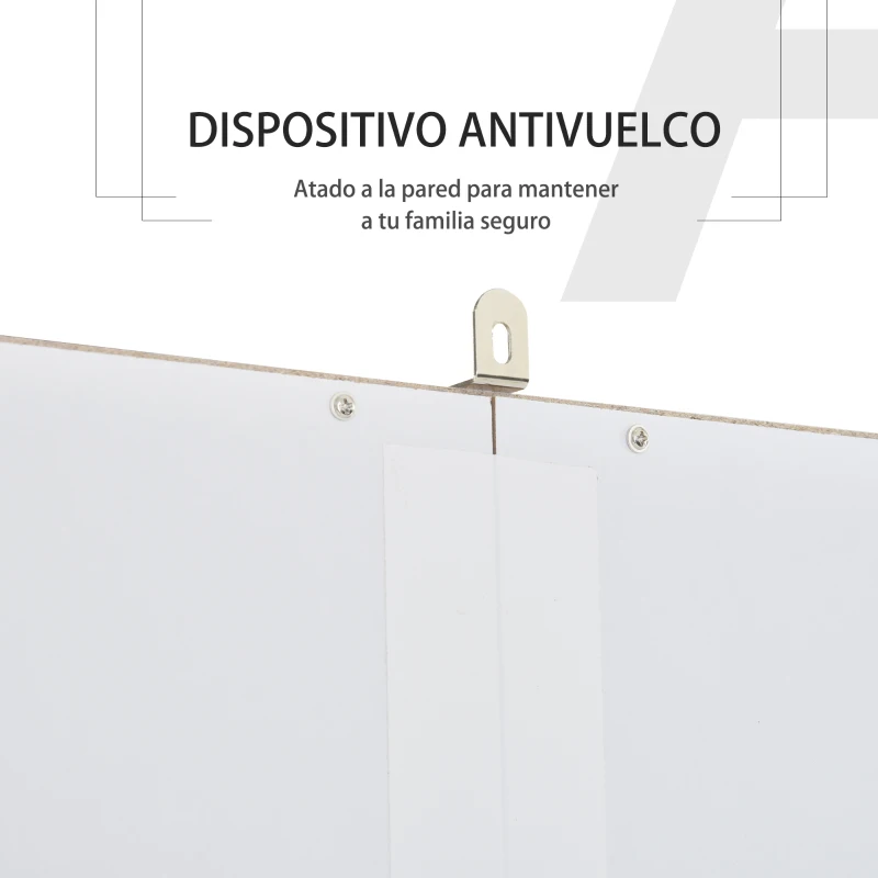 HOMCOM Armario de Cocina Moderno Aparador de Comedor con 3 Cajones 3 Puertas y Estantes Ajustables 80x39,5x183,5 cm Blanco